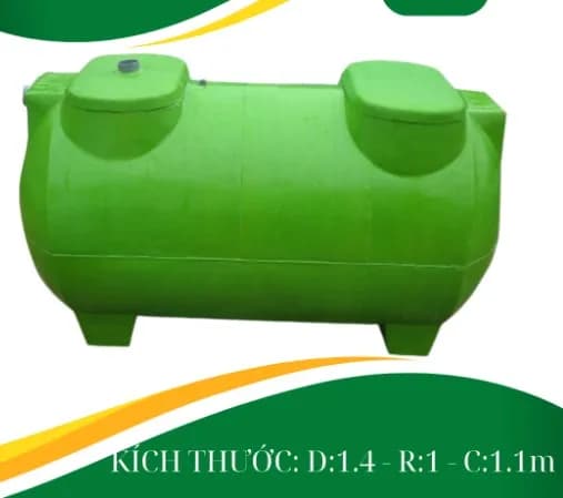 Tìm hiểu về ích lợi của bể tách dầu mỡ Ecoprotec bằng Composite 1200L hình trụ