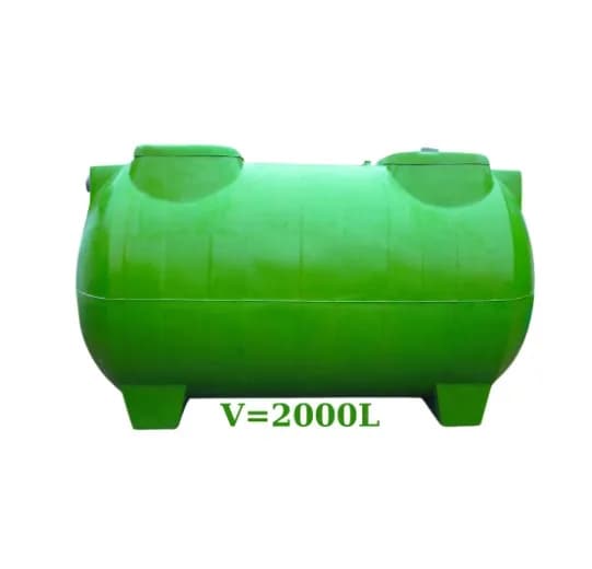 Khám phá sự tiện lợi của bể tách mỡ Ecoprotec Composite 2000L hình trụ dành cho nhà hàng, quán ăn gia đình