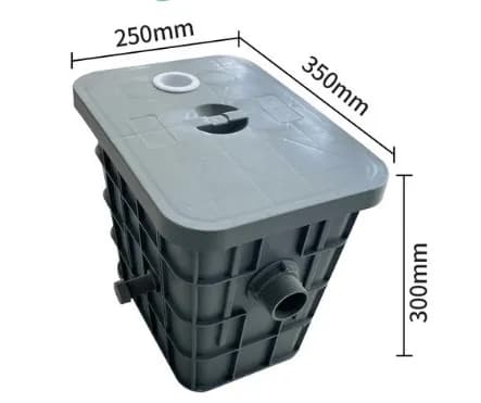 bể tách dầu mỡ Ecoprotec hình thang 20L dùng cho hộ gia đình