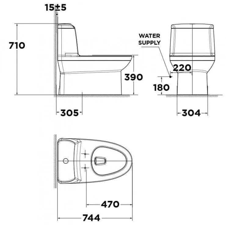 Bồn cầu điện tử American Standard WP-1830PR