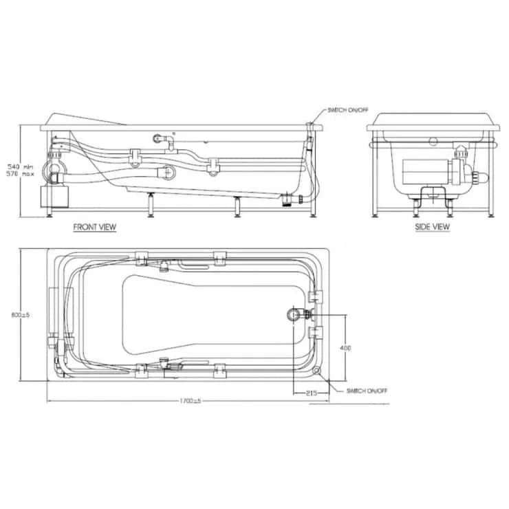Bồn tắm massage American Standard 7220100-WT