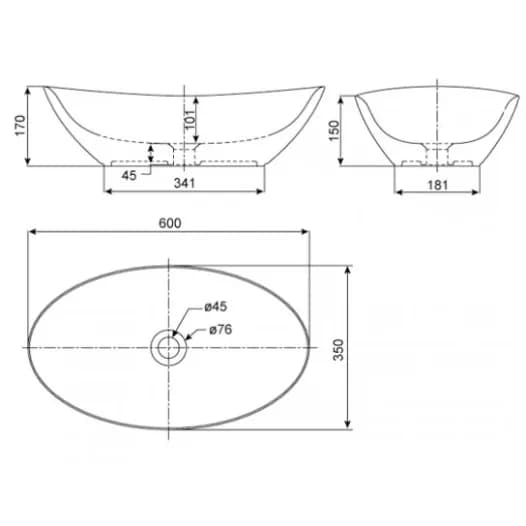 Khám phá sự tiện lợi và sang trọng của chậu rửa mặt American Standard Ova WP-F608 Oval đặt bàn