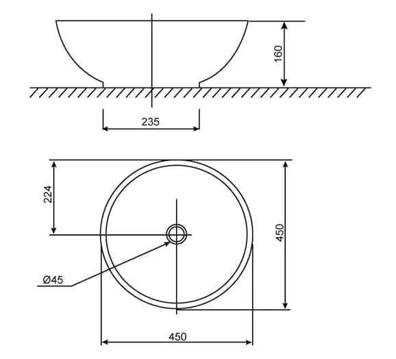 Khám phá sự tiện lợi và sang trọng của chậu rửa mặt American Standard Vallo 0500-WT đặt bàn