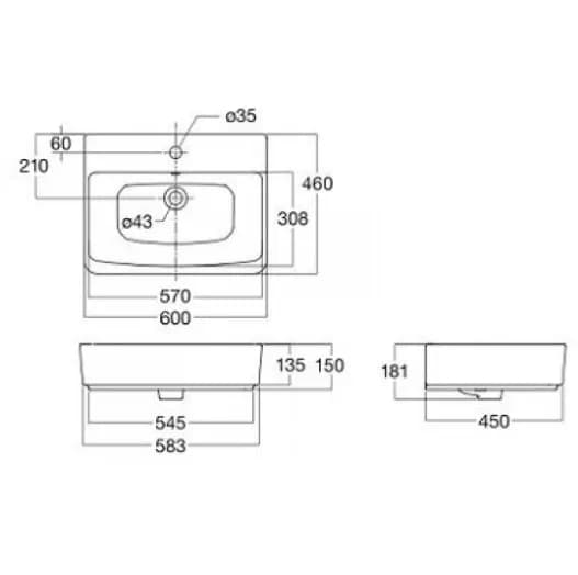 Khám phá sự tiện lợi và sang trọng của chậu rửa mặt American Standard VF-0620 (WP-F520) đặt bàn