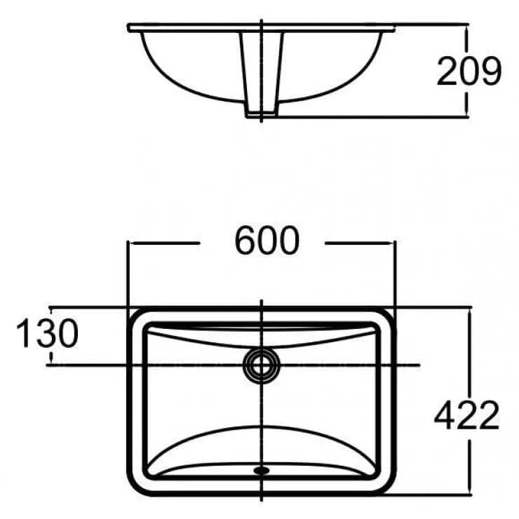 Khám phá sự tiện lợi và sang trọng của lavabo American Standard 0459-WT âm bàn chữ nhật