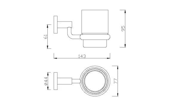Phụ kiện đựng ly Concept American Standard K-2801-44-N