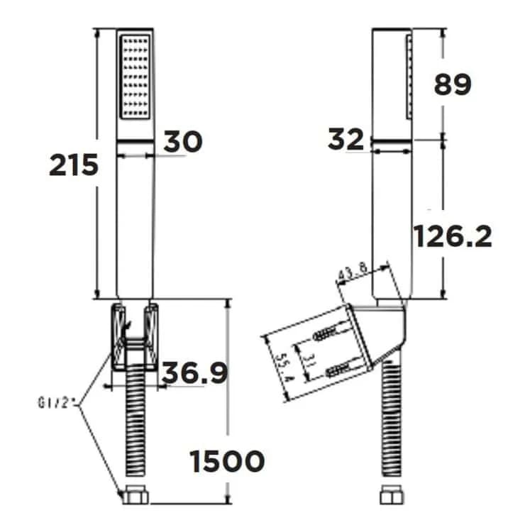Giới thiệu tổng quan về tay sen American Standard WF-S508W Duo Stix