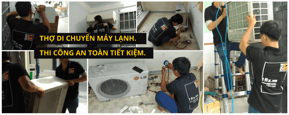 Thợ 1Fix chuẩn bị dụng cụ và túi trùm chuyên dụng để vệ sinh máy lạnh.