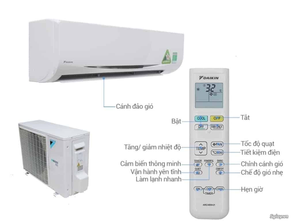 Hướng dẫn sử dụng các chức năng trên điều hòa Daikin