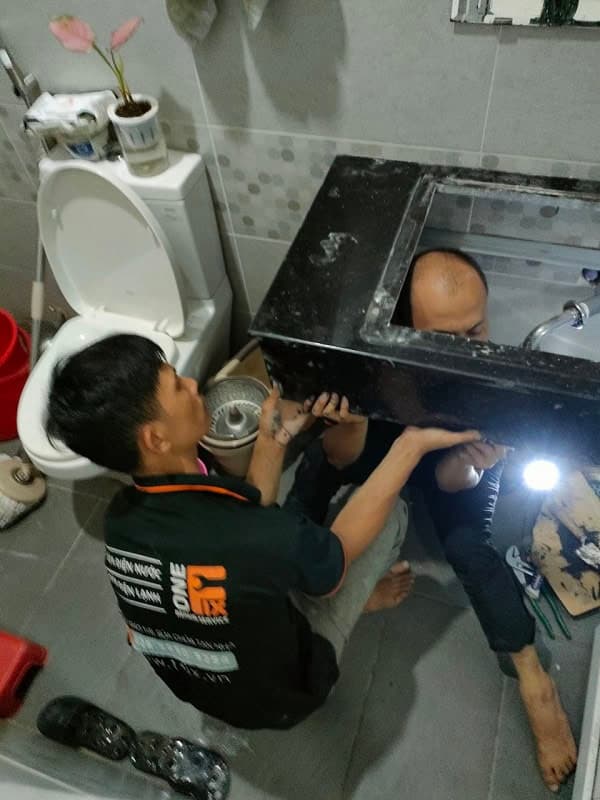 Bàn đá lavabo âm TPHCM: Hướng dẫn lắp đặt chi tiết