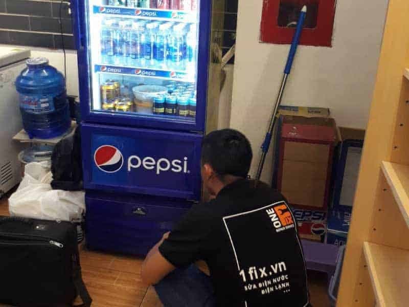 Tủ đông Sanaky sau khi được sửa chữa bởi đội ngũ 1Fix.