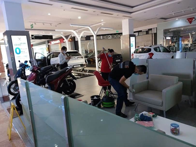 Kết quả sau khi giặt ghế sofa tại Quận 7, ghế sạch sẽ và tươi mới như lúc mới mua.