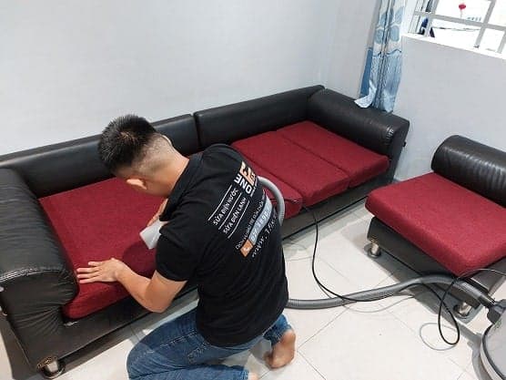 Kết quả sau khi giặt ghế sofa, trả lại vẻ sạch sẽ như mới