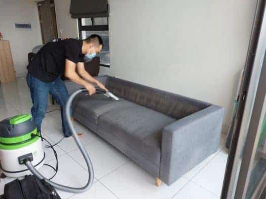 Hình ảnh thực tế dịch vụ giặt ghế sofa 1Fix tại Quận 2