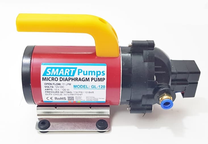 Máy bơm áp lực mini Smarpumps 12V 120W là một trong những sản phẩm được ưa chuộng