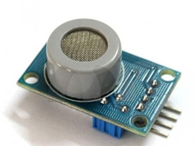 Sơ đồ mạch điện tử của một module cảm biến khí gas MQ2 cho thấy cấu tạo bên trong.