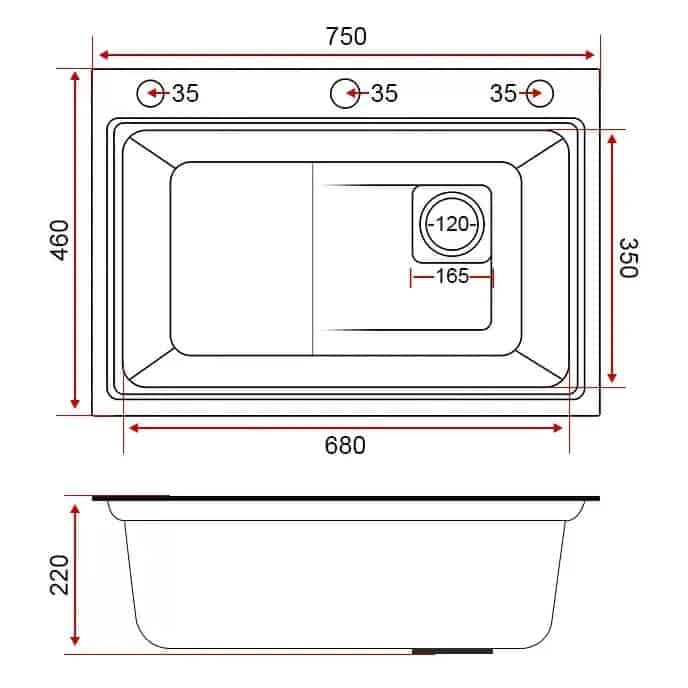 Thợ đang đo đạc và chuẩn bị lắp đặt bồn rửa chén, đảm bảo kích thước chính xác.