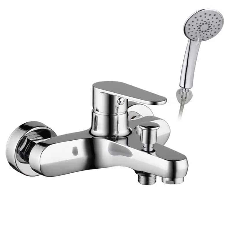 Một bộ vòi sen tắm nóng lạnh đầy đủ các chi tiết cần thiết.