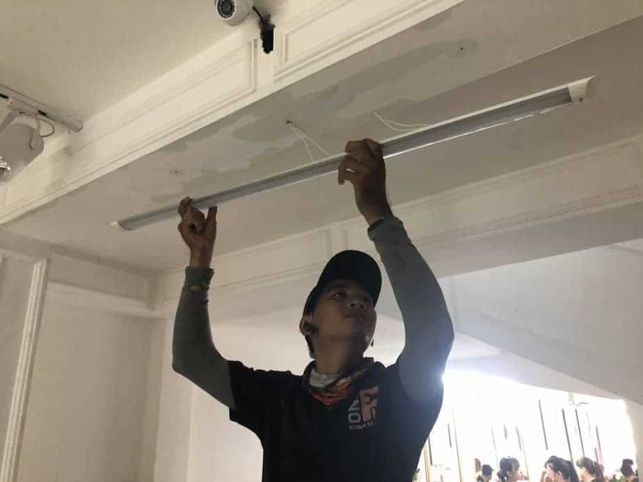 Không gian sáng sủa và hiện đại hơn nhờ hệ thống đèn LED 1m2.