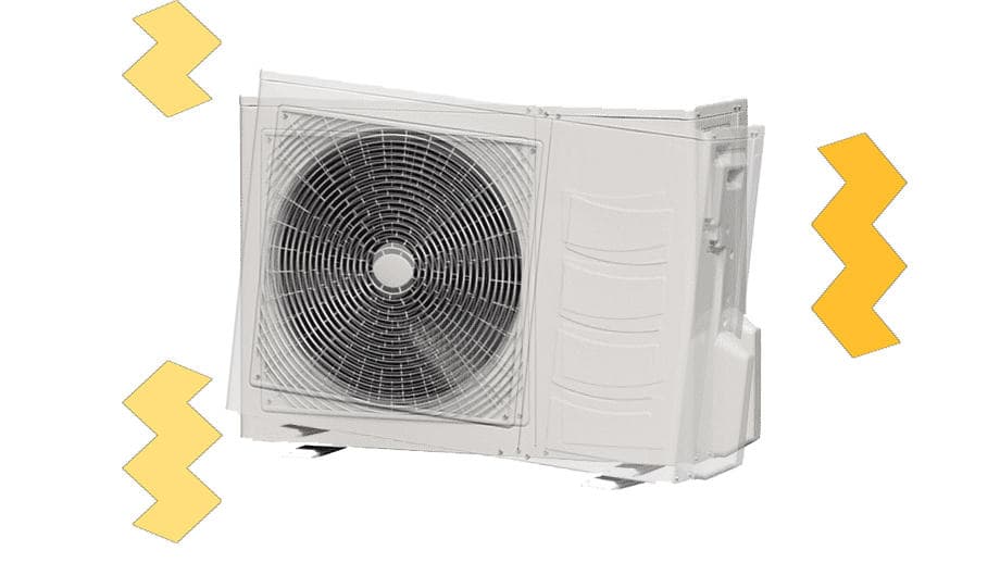 Cục nóng điều hòa rung mạnh và cách chống rung hiệu quả