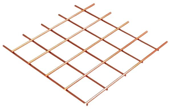 Lưới tiếp địa bằng đồng cung cấp diện tích tiếp xúc lớn, tăng hiệu quả nối đất.