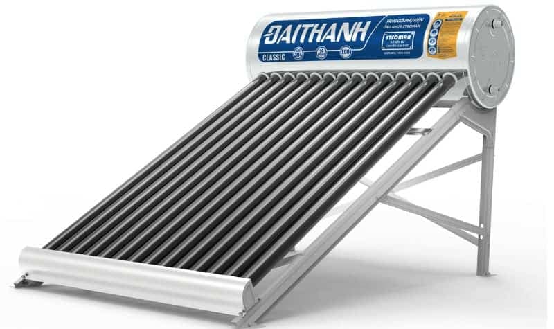 Ống thủy tinh thu nhiệt chân không đường kính Ø70mm phổ biến.