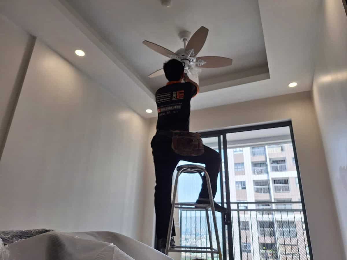 Cách Lắp Quạt Trần Không Móc Treo An Toàn, Chắc Chắn