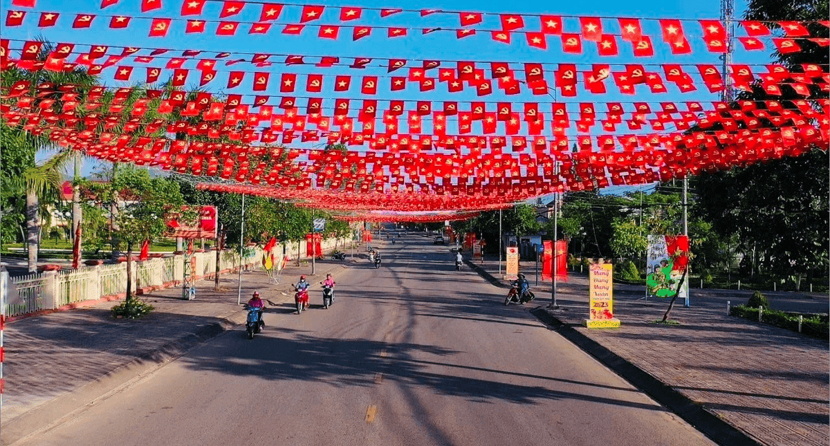 Đường phố TPHCM rực rỡ cờ hoa trong những dịp Lễ, Tết trọng đại.