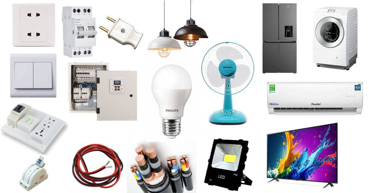 Các thiết bị điện dân dụng phổ biến trong mọi gia đình