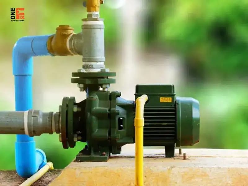 Một chiếc máy bơm nước gia đình điển hình.