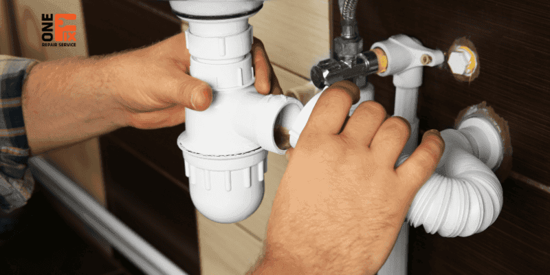 Lắp đặt đúng ống siphon hình chữ P hoặc U để ngăn mùi hôi từ cống bốc lên.