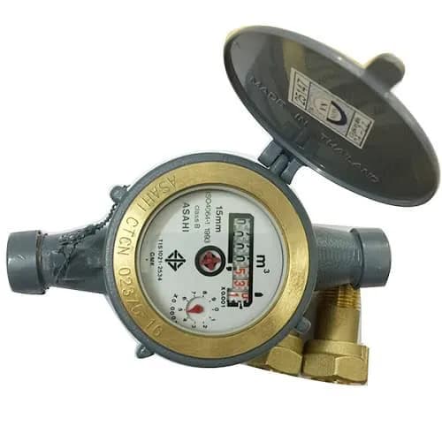 Đồng hồ đo nước Asahi GMK15 đường kính phi 21 kết nối ren