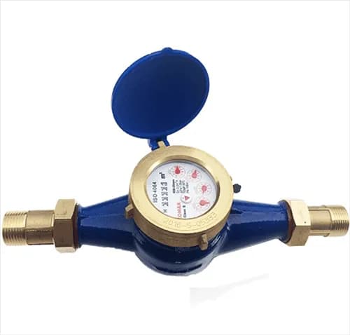 Đồng hồ đo nước Komax DN20 cấu tạo thân gang phi 27 nối ren