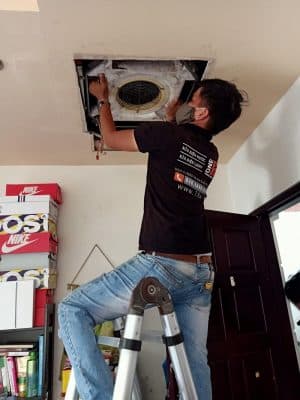 Thợ điện lạnh 1Fix với đầy đủ trang thiết bị sẵn sàng phục vụ tại Phú Nhuận