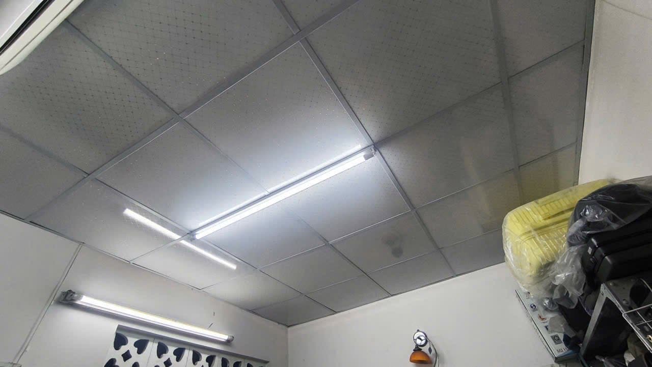 Sau — Gia cố đà, làm trần la phông nhựa, lắp đèn gác xép P.13, Quận 10