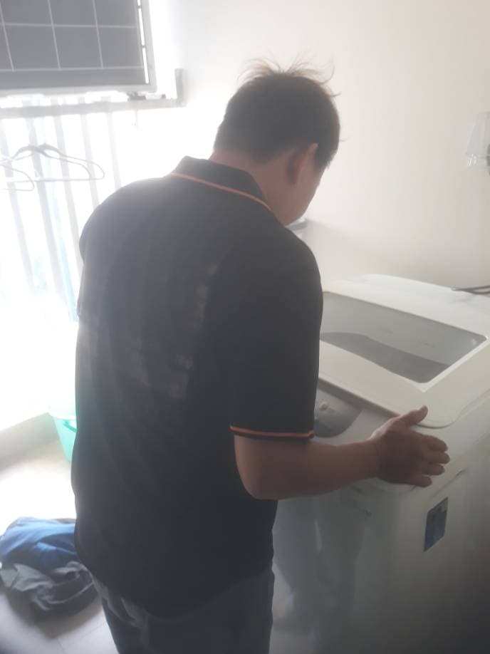 Sau khi hoàn thành sửa: Thay bo mạch máy giặt LG cửa trên tại quận Tân Phú tại Tân Phú — thợ Đặng Anh Huy