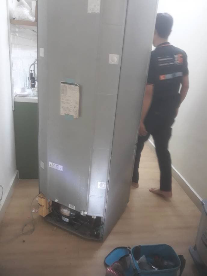 Sau khi hoàn thành sửa: sửa tủ lạnh tại Phường 4, Quận 8 — thợ Đặng Anh Huy