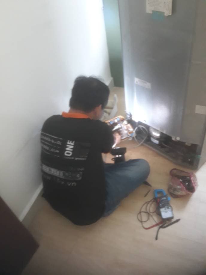 Trước sửa: sửa tủ lạnh tại Phường 4, Quận 8 — thợ Đặng Anh Huy